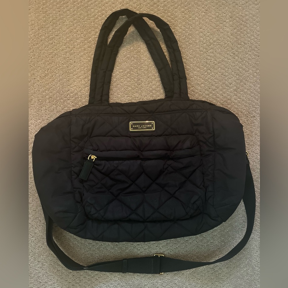 Marc Jacobs quilted nylon diaper bag